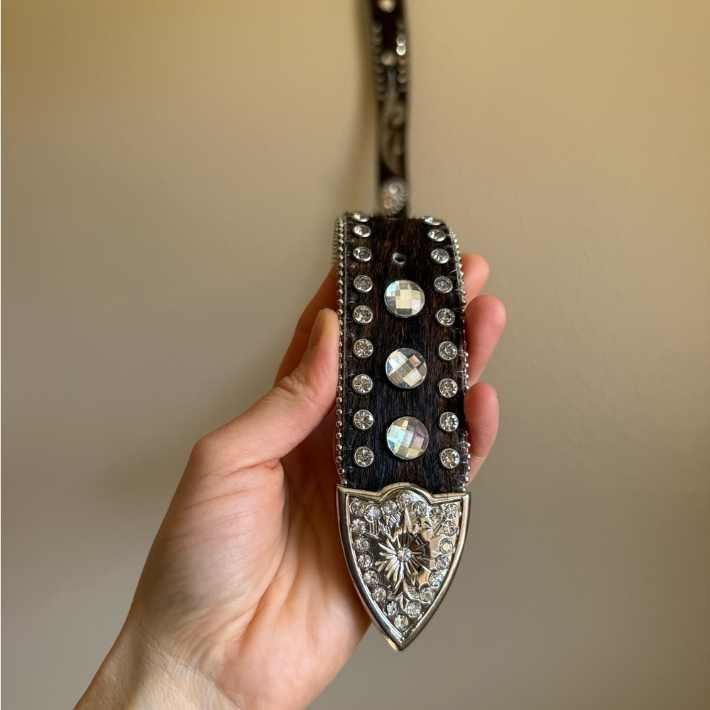 Nocona Belt Co. Women's Hair Lazer Bling Belt - Picture 6 of 8